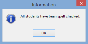 Information dialog window