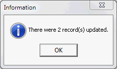 information - records updated (co-curricular)