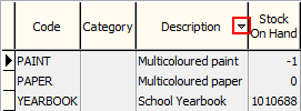 Item Stocktake (Description, descending)