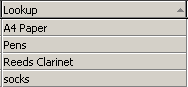 Item Stocktake (Lookup, descending)