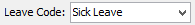 Leave Codes field (cut down)