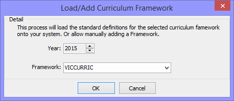 Load/Add Curriculum Framework (2015, populated, curriculum framework)