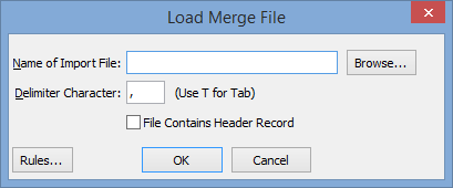 Load Merge File window n.b. graphics output problem