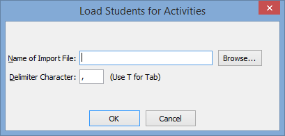 Load Students for Activities