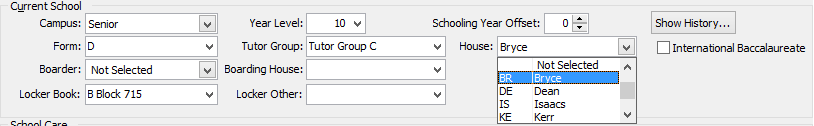 Lookup table maintenance (example 2)