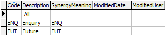 Lookup Table Maintenance - luOnlineApplicationType