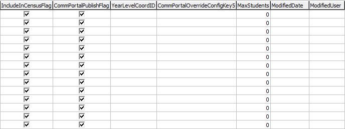 Lookup Table Maintenance - luYearLevel (part 4)