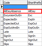 luAbsenceEventType - ShortPrefix (AllDay highlighted)