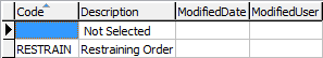 luCourtOrderType lookup table