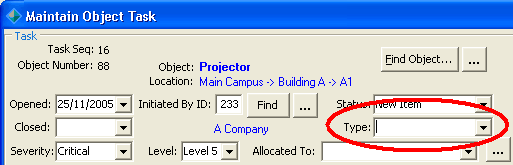 Maintain Object Task window (for what's new)