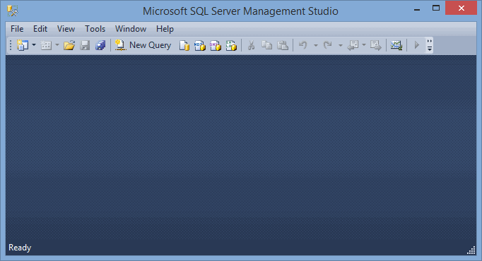 Microsoft SQL Server Management Studio window