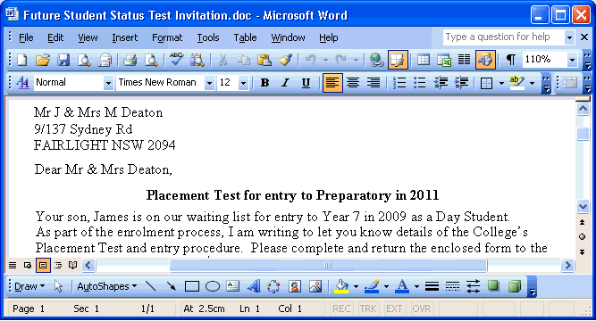 Microsoft Word