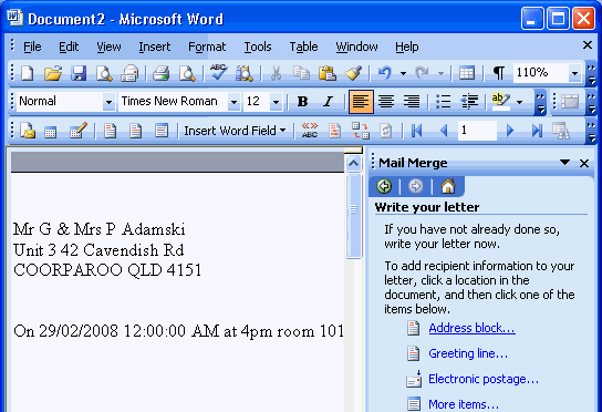 Microsoft Word - mail merge step 4 (populated, 2)
