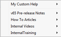 My Custom Help menu (folders only)
