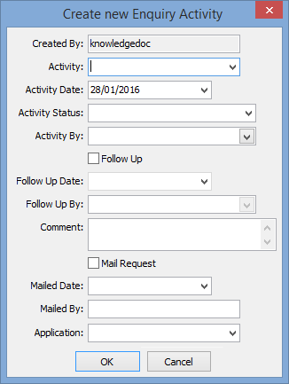 Create New Activity