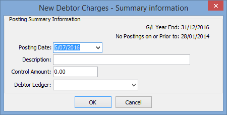 New Debtor Charges - Summary Information (xp)