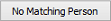 No Matching Person button (Create New Community Member IDAM search)