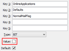 NormalMailFlag configuration setting