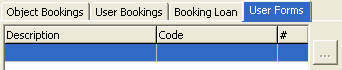 Object Booking - User Forms tab (for what's new)