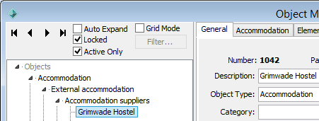 Object Maintenance window (cut down)
