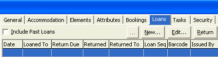 Object Maintenance - Loans tab (cut down for what's new)