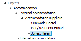 Object Search window (cut down)