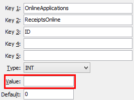 OnlineApplication ReceiptsOnline configuration setting