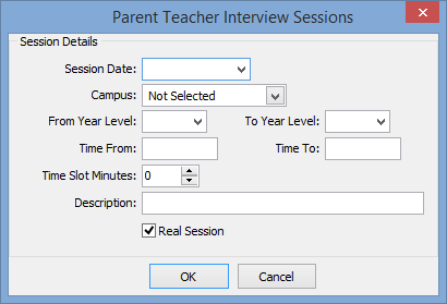 Creating parent teacher interview sessions