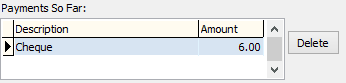 Payments So Far grid area (cut down)