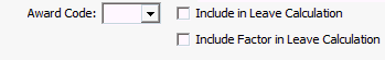 Payroll Code Maintenance - General tab - General area (cut down)