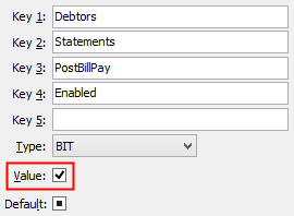 PostBillPayEnabled configuration setting