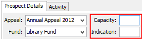 Prospect details (Development Maintenance, monetary fields, cut-down)