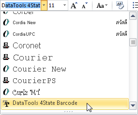 RAT Barcode Font