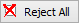 Reject all button