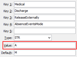 ReleaseExternally-AbsenceEventsMode configuration setting