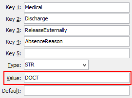 ReleaseExternally-AbsenceReason configuration setting