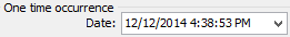 Report Scheduling (cut down, one time occurance date)