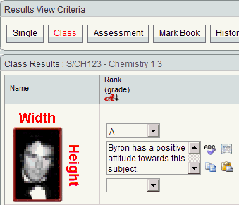 Results Maintenance - Class window (synweb but used for Synergetic topic, cut down, height and width)