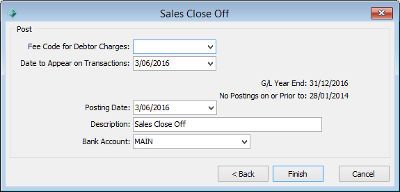Sales Close Off (individual)