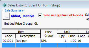 Sales Entry (cut down)