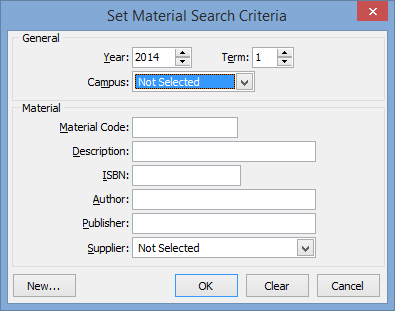 Searching for materials and suppliers
