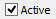 Settings Maintenance - Active field selected