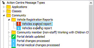 Settings Maintenance - select an action centre notification