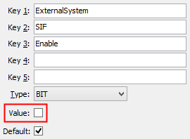 SIFEnable configuration setting