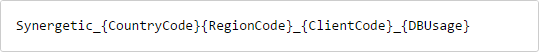 Single database name