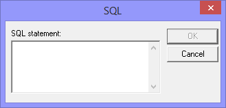 SQL window (MS Query)
