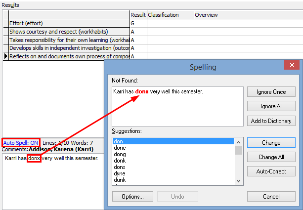 Student Results Maintenance - Single Student tab (autospell on).gif