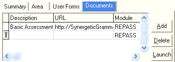 Subject Assessment Maintenance - Documents tab (cut down)