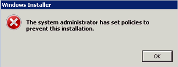 Synergetic Crystal Scheduler Installation windows admin error message