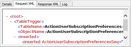 System Queue Maintenance - Queues tab - Request XML  sub-tab